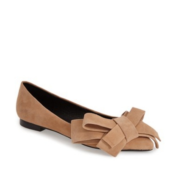 Jeffrey Campbell Shoes - Jeffrey Campbell Ruston Bow Suede Flats